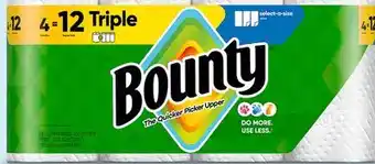 Target Bounty Select-A-Size 4-ct. triple roll paper towels offer