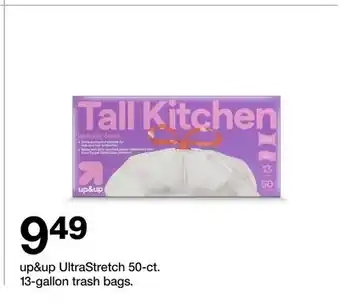 Target up & up UltraStretch 50-ct. 13-gallon trash bags offer