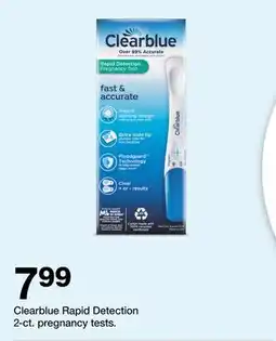 Target Clearblue Rapid Detection 2 - ct. pregnancy tests offer