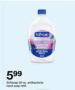 Target Softsoap 50-oz. antibacterial hand soap refill offer