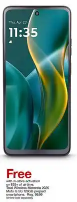 Target Total Wireless Motorola 2025 Moto G 5G 128GB prepaid smartphone offer