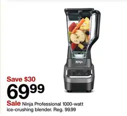 Target Ninja Professional 1000-watt ice-crushing blender offer