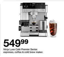 Target Ninja Luxe Café Premier Series espresso coffee cold brew maker offer