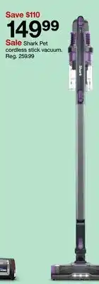 Target Shark Pet cordless stick vacuum offer