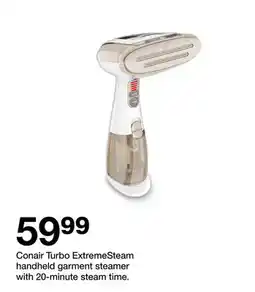 Target Conair Turbo ExtremeSteam handheld garment steamer with 20-minute steam time offer