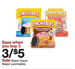Target Select Oscar Mayer Lunchables offer