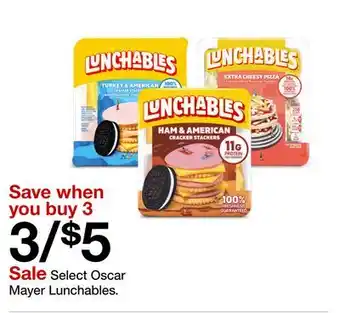Target Select Oscar Mayer Lunchables offer