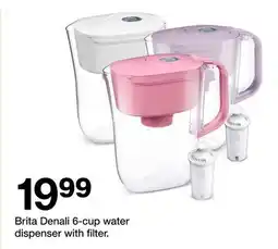 Target Brita Denali 6-cup water dispenser with filter offer