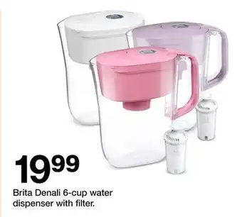 Target Brita Denali 6-cup water dispenser with filter offer