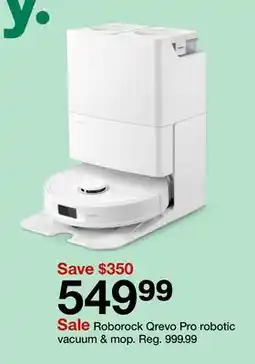 Target Roborock Qrevo Pro robotic vacuum & mop offer