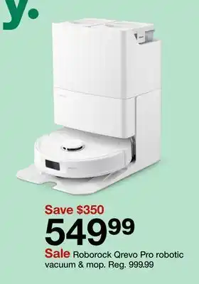 Target Roborock Qrevo Pro robotic vacuum & mop offer
