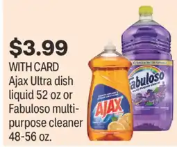 CVS Ajax Ultra dish liquid 52 oz or Fabuloso multi-purpose cleaner 48-56 oz offer