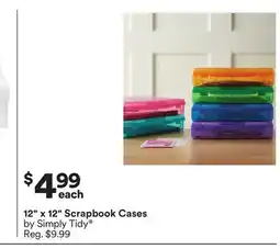 Michaels 12 x 12 Scrapbook Cases by Simply Tidy offer