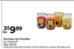 Michaels Summer Jar Candles by Ashland offer