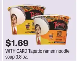 CVS Tapatío ramen noodle soup 3.8 oz offer