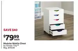 Michaels Modular Mobile Chest by Simply Tidy offer