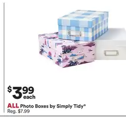 Michaels ALL Photo Boxes by Simply Tidy offer