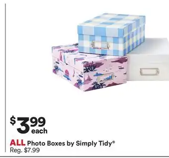 Michaels ALL Photo Boxes by Simply Tidy offer