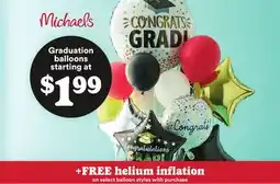 Michaels Graduation balloons starting at offer