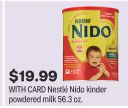 CVS Nestlé Nido kinder powdered milk offer