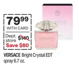 CVS VERSACE Bright Crystal EDT spray 6.7 oz offer