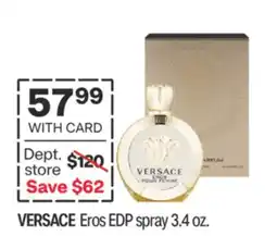 CVS VERSACE Eros EDP spray 3.4 oz offer