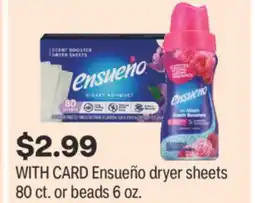 CVS Ensueño dryer sheets 80 ct. or beads 6 oz offer