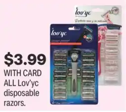 CVS ALL Lov'yc disposable razors offer