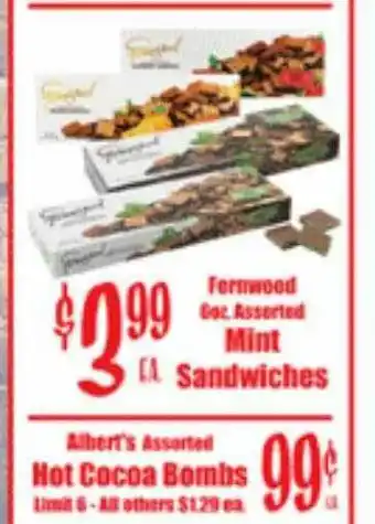 Reams Fernwood Mint Sandwiches offer