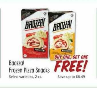 Sprouts Farmers Market Baozza! Frozen Pizza Snacks offer