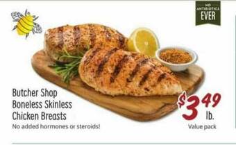 Sprouts Farmers Market Butcher Shop Boneless Skinless Chicken Breasts offer