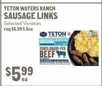 New Seasons Market Teton Waters Ranch Sausage Links offer
