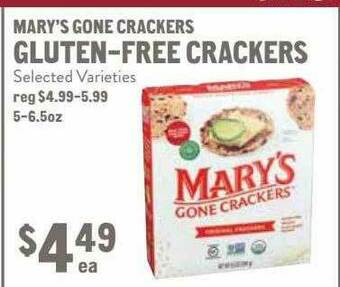 New Seasons Market Mary's Gone Crackers Gluten-free Crackers offer