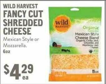 New Seasons Market Wild Harvest Fancy Cut Shredded Cheese offer