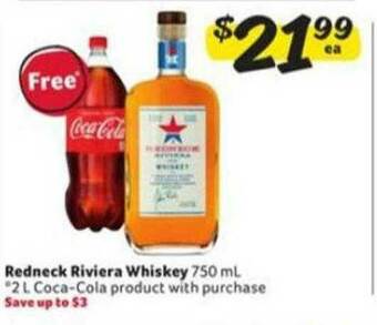 Winn Dixie Redneck Riviera Whiskey offer