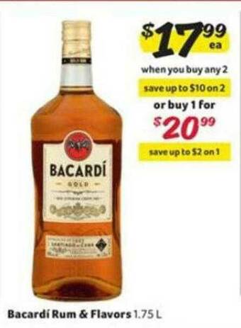Winn Dixie Bacardí Rum & Flavors offer