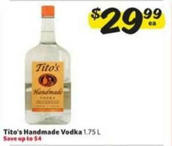 Winn Dixie Tito's Handmade Vodka offer