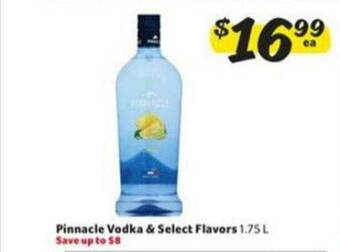 Winn Dixie Pinnacle Vodka & Select Flavors offer