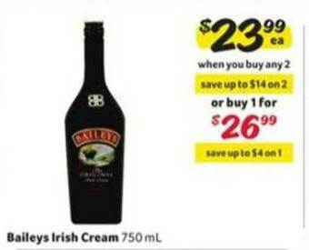 Winn Dixie Baileys Irish Cream offer