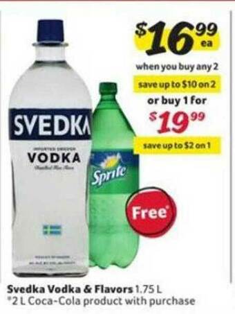 Winn Dixie Svedka Vodka & Flavors offer