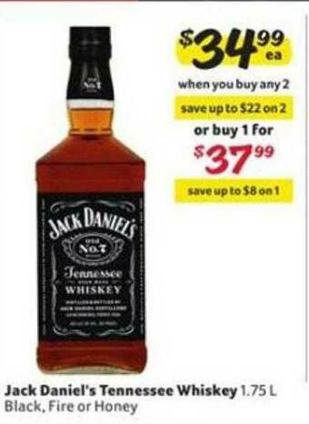 Winn Dixie Jack Daniel's Tennessee Whiskey offer