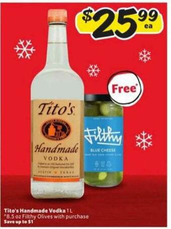 Winn Dixie Tito's Handmade Vodka offer