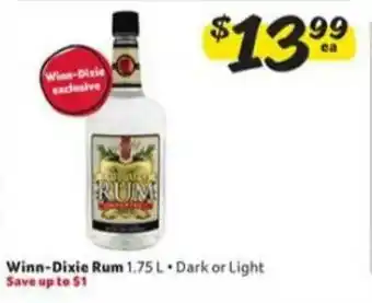 Winn Dixie Winn-dixie Rum offer