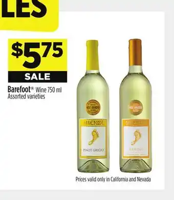 Dollar General Barefoot Wine offer