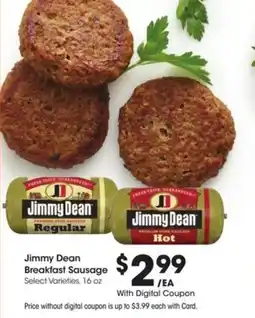 Kroger Jimmy dean breakfast sausage offer