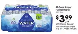 Kroger Kroger purified water offer
