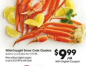 Kroger Wild-caught snow crab clusters offer