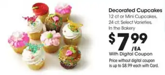 Kroger Decorated cupcakes offer