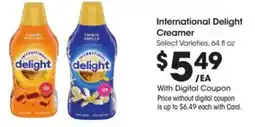 Kroger International delight creamer offer