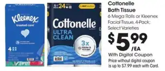 Kroger Cottonelle bath tissue offer